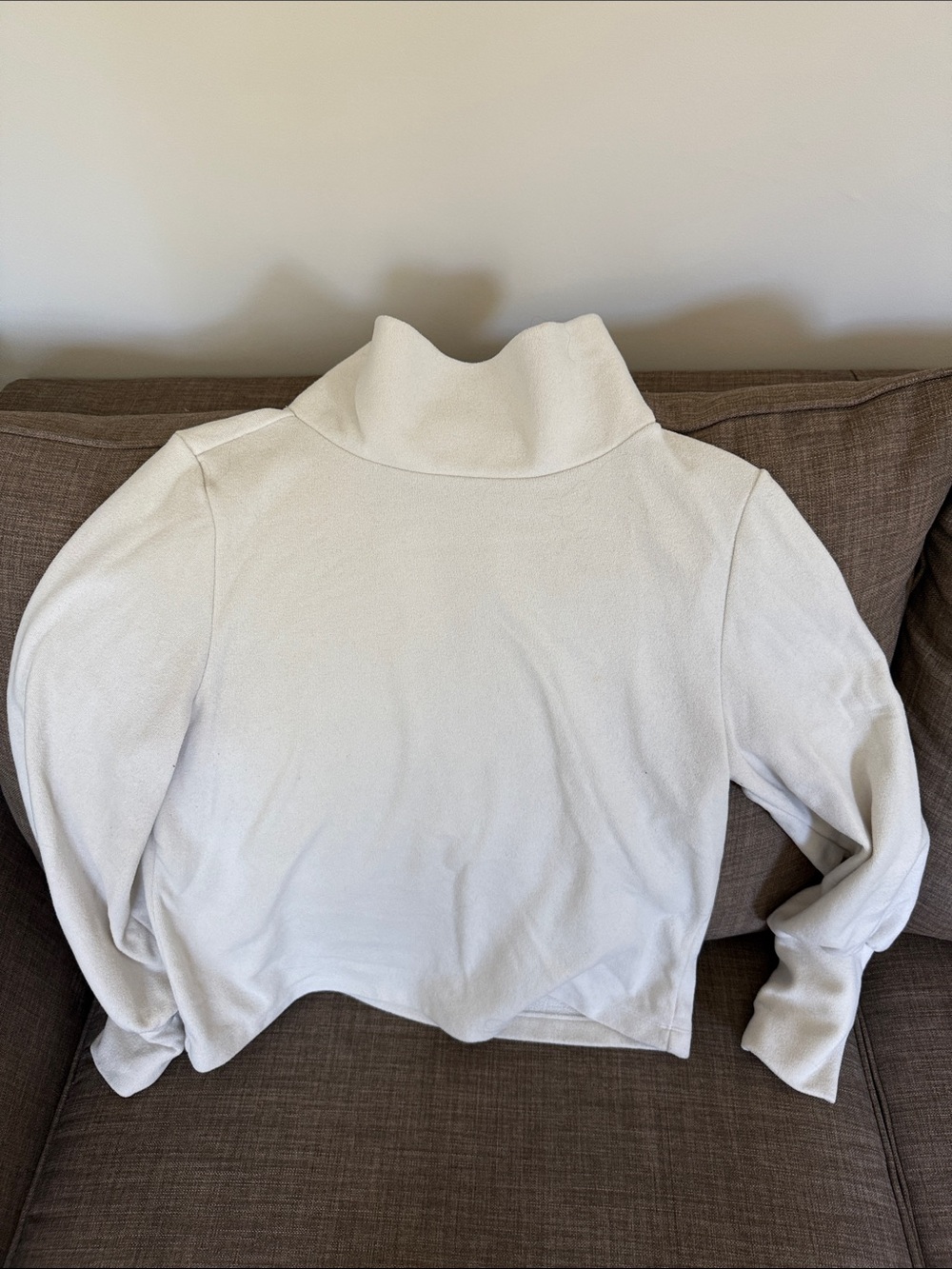 Dudley Stephens Cream Cowl Neck Pullover Sweater